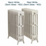 CI-RG-4-D-02-03 - Royal Georgian 4 Column Cast Iron Radiator H960mm x W326mm CI-RG-4-D-02-03 - Royal Georgian 4 Column Cast Iron Radiator H960mm x W326mm